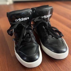 Adidas Neo Label Black/White High Tops